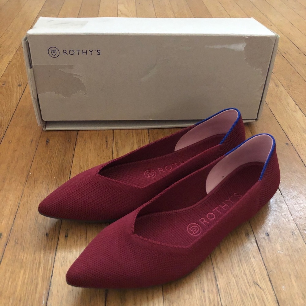 NWT Rothy’s Cinnamon The Point Flats in Cinnamon